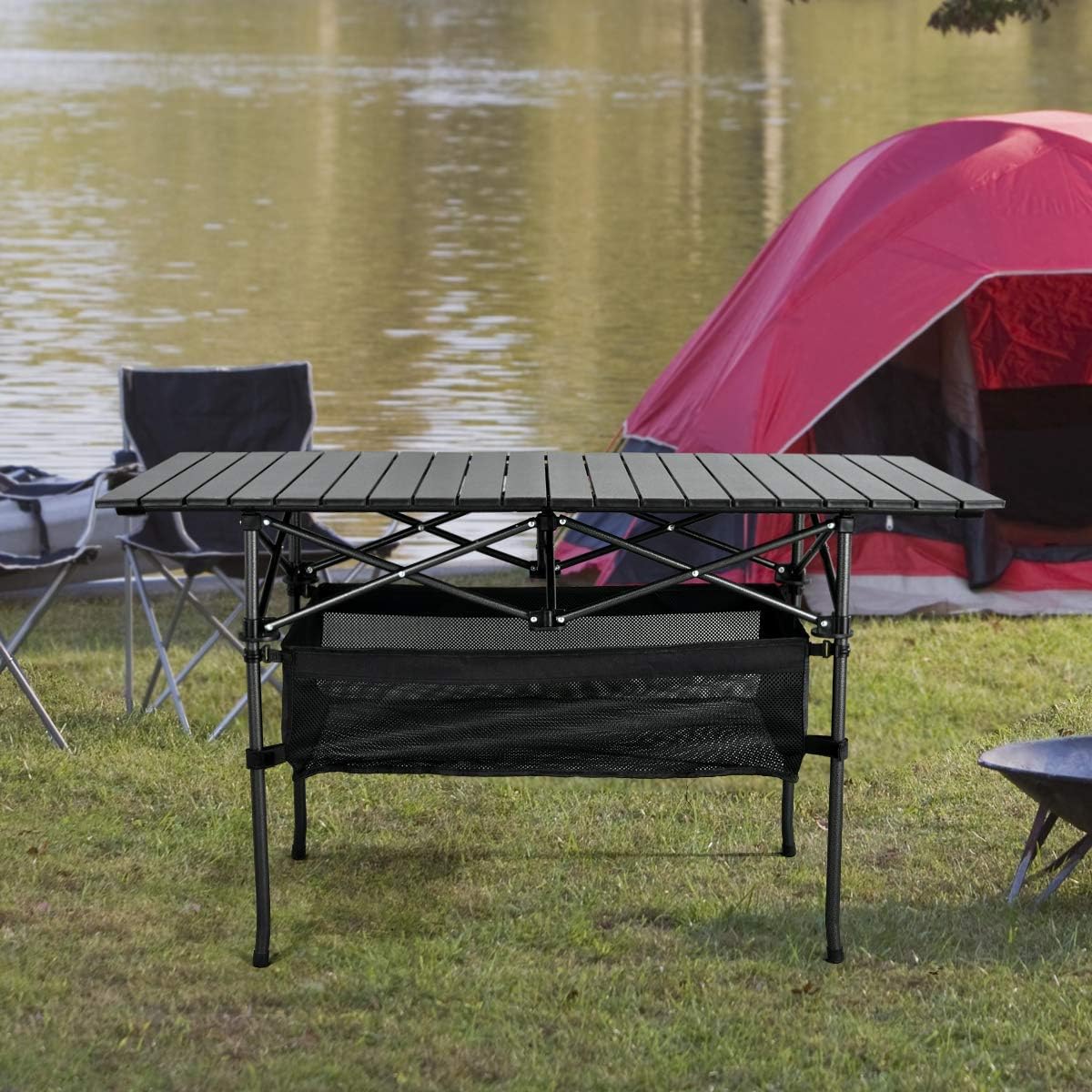 Outdoor Furniture Europe - Складной портативный походный стол из алюминия,