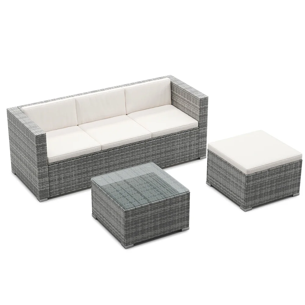 Outdoor Furniture Types - Садовый комплект диванов из стального ротанга