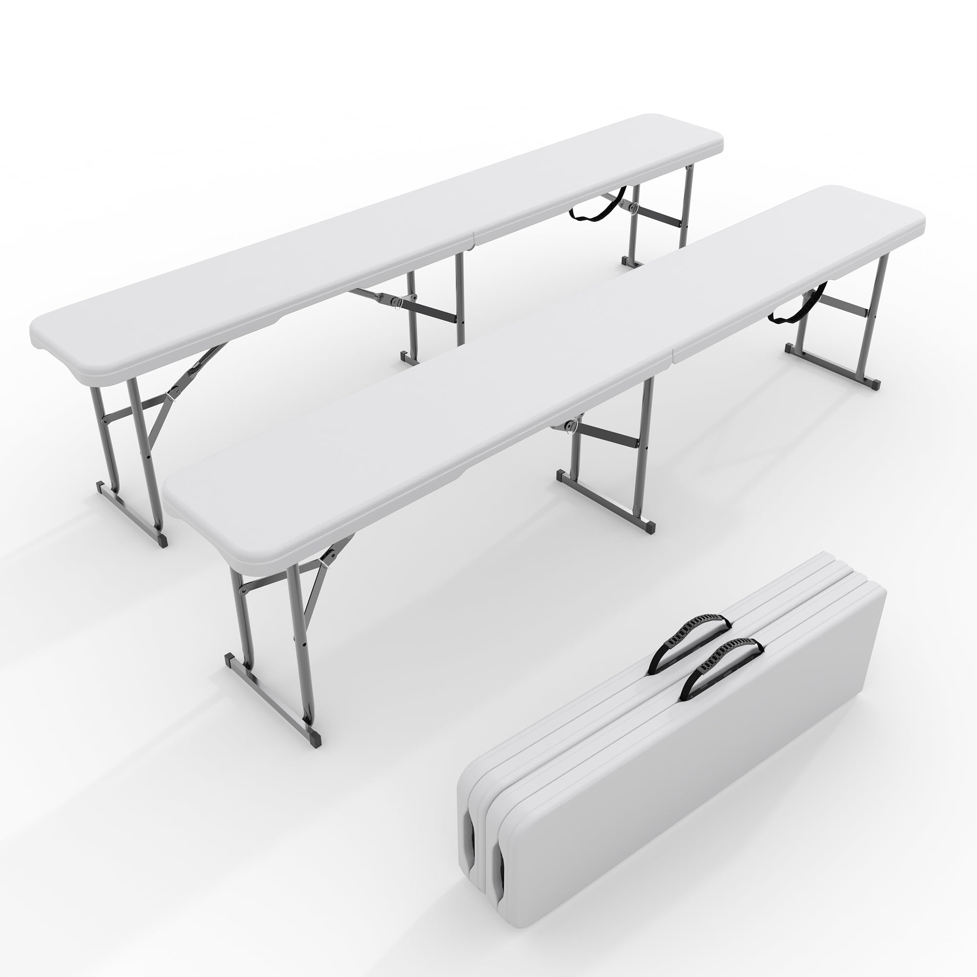 Outdoor Furniture Hdpe - Набор из 2 складных уличных скамеек