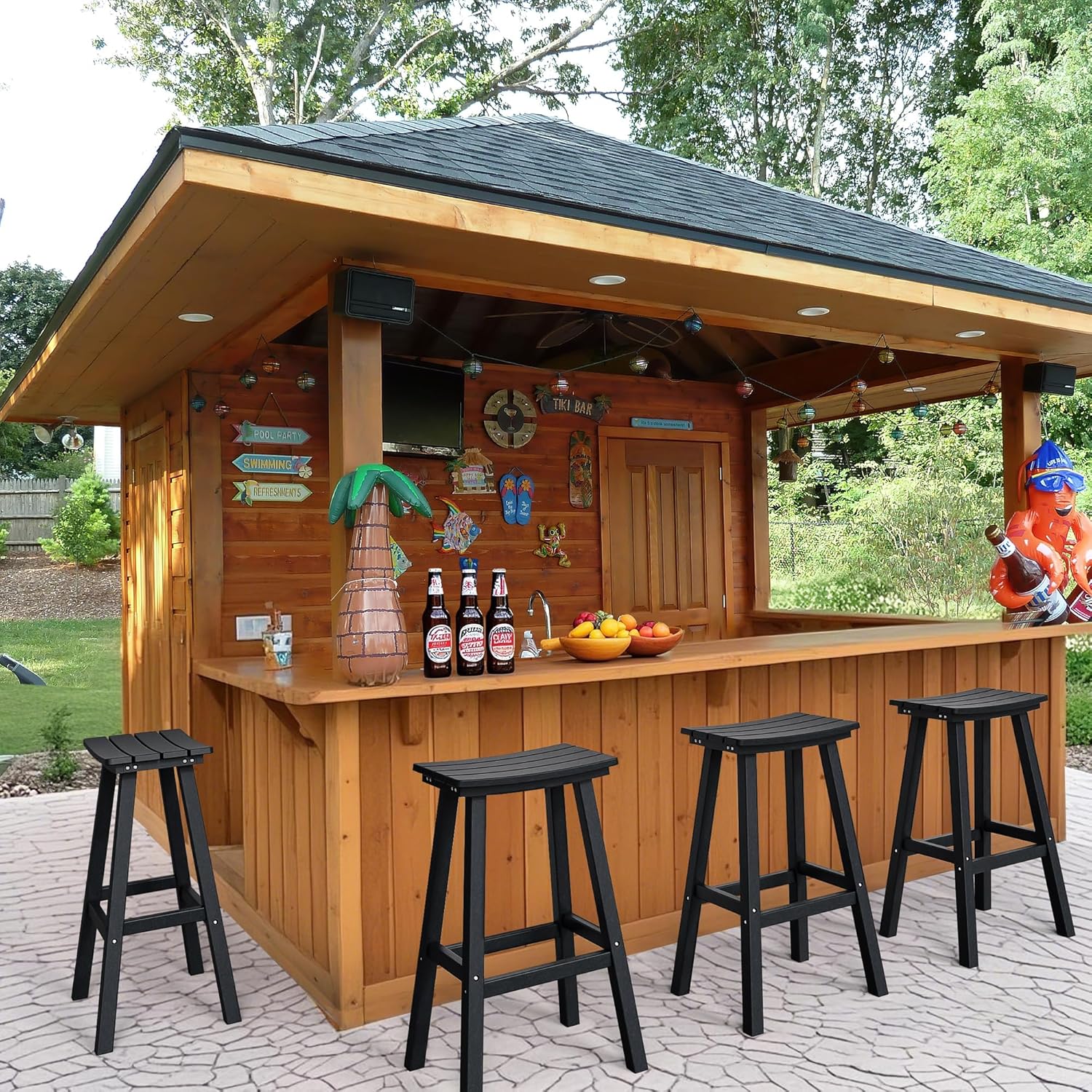 Набор из 2 уличных барных стул – обзор и цена Outdoor Furniture Hdpe