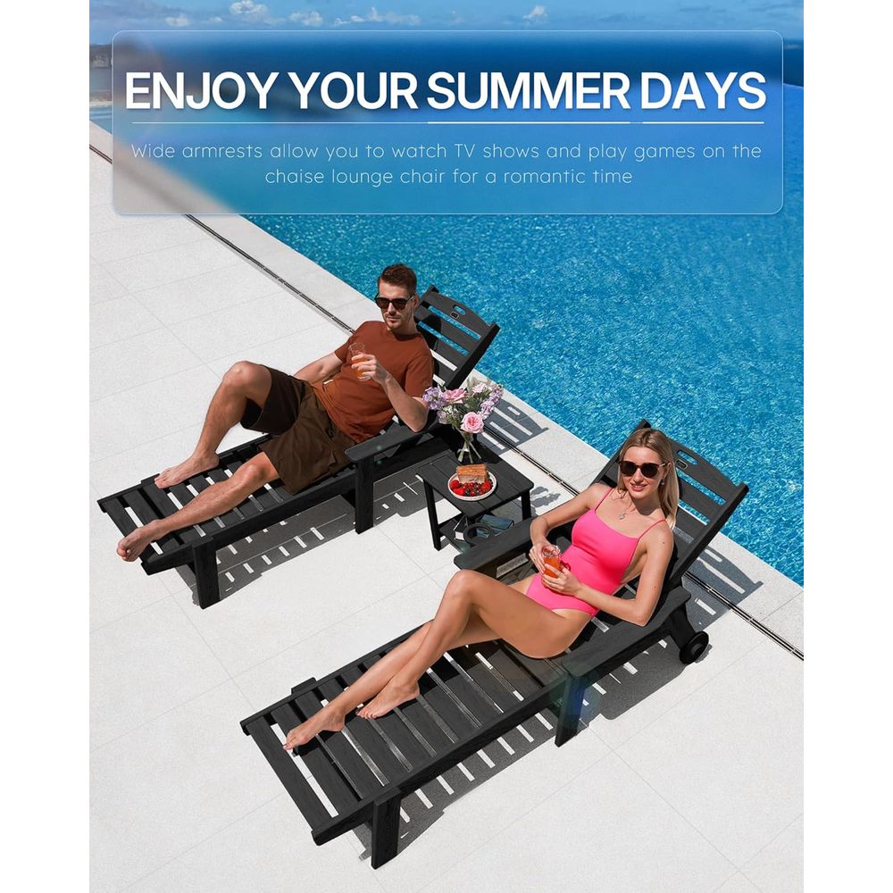 Шезлонг для патио с колесами,  – обзор и цена Outdoor Furniture Hdpe