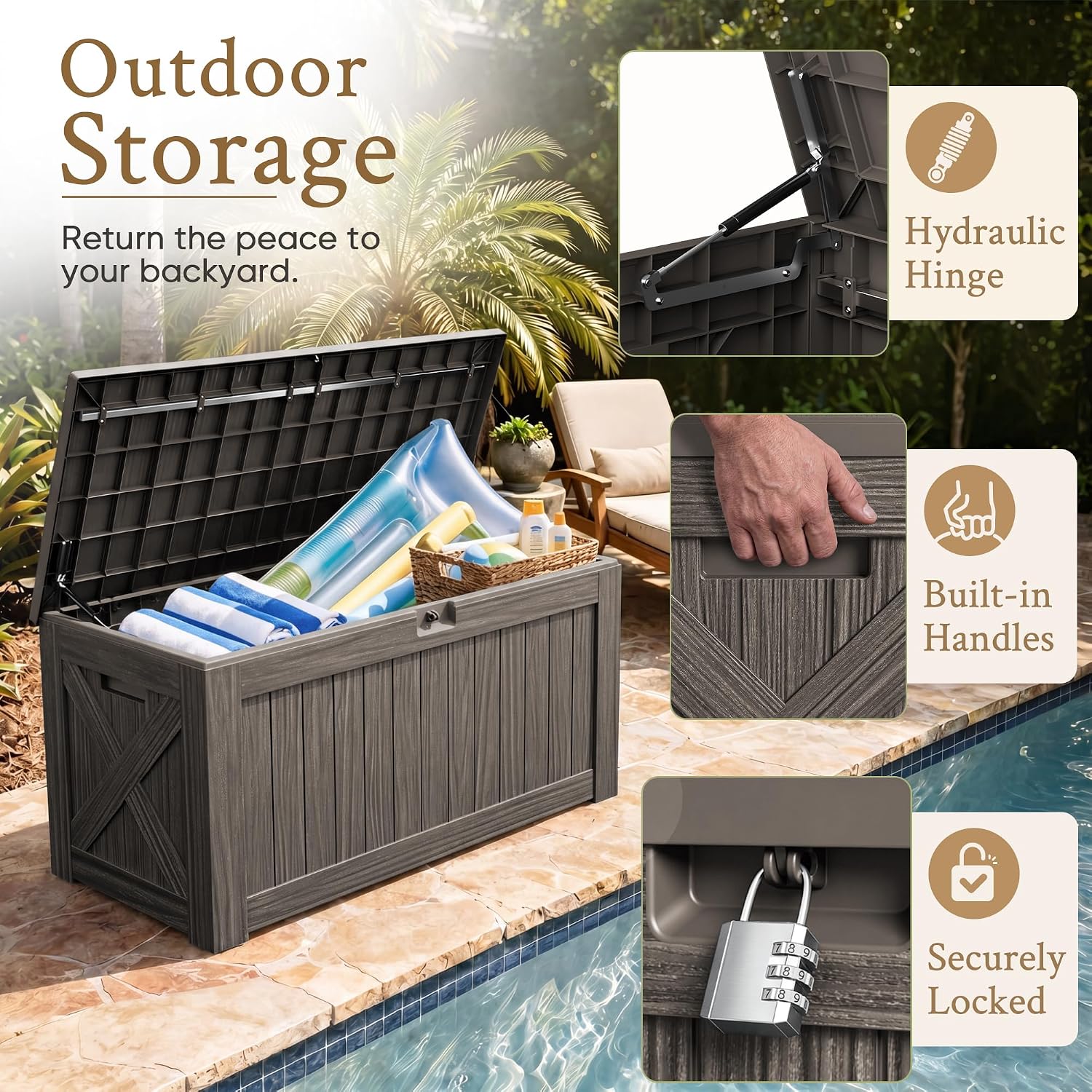 120-галлонный большой ящик для – обзор и цена Outdoor Furniture For Pool