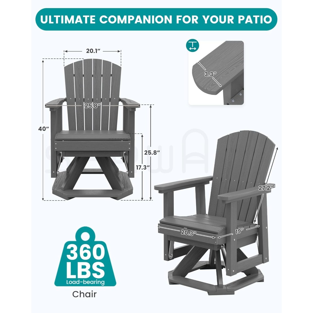 Комплект из 2-х уличных кресел – обзор и цена Outdoor Furniture Hdpe