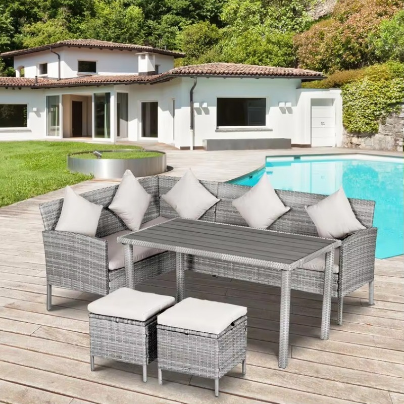 Всепогодный уличный угловой ди – обзор и цена Outdoor Furniture No Cushions